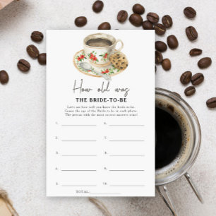 Papier Coupe de café Quel âge avait la mariée pour être u