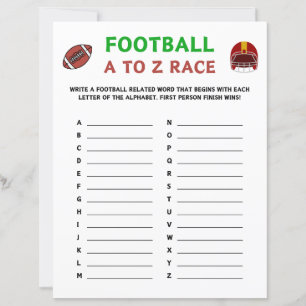 Papier Coupe de football A à Z