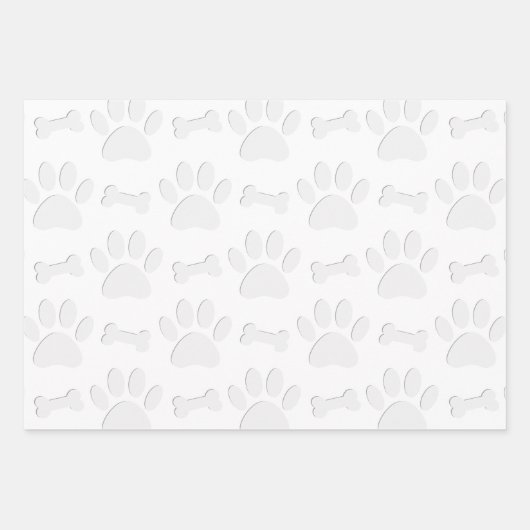 Papier Coupe Pâtes De Chien Et Os (Devant)