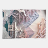 Papier Coupe Pavillon Paysage Cuisine Serviettes (Horizontal)