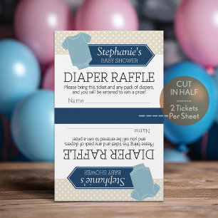 Papier Couper en demi pour 2 rabat-couche - Baby shower g
