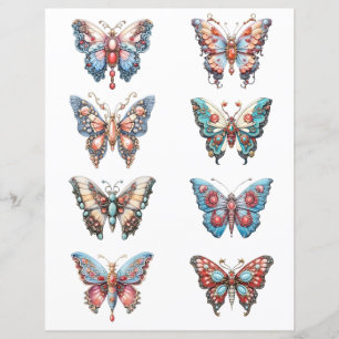 Papier Couper le papillon Rococo