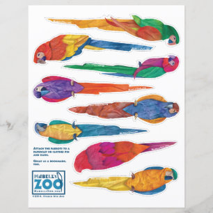 Papier Coupes de perroquet du zoo de Mabell