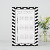 Papier Couple Bride Jeux Wedding showers - Chevron (Debout devant)