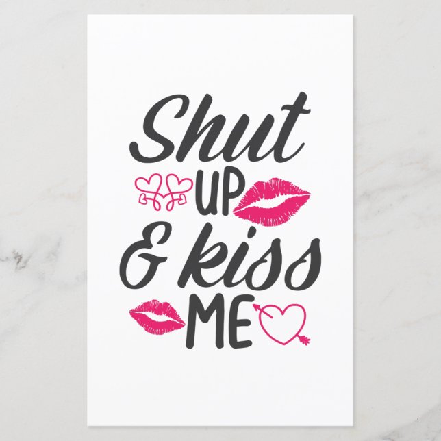 Papier Couple Cadeau Kiss Me (Devant)