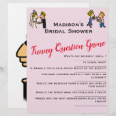 Papier Couple ✨ jeu de Fête des mariées amusant (Devant / Derrière)