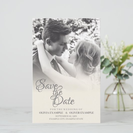 Papier Couple Mariage baiser en monochrome (Debout devant)