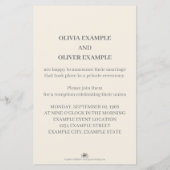 Papier Couple mariage en monochrome (Dos)