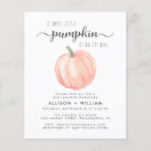 Papier Couples Citrouilles mignons Invitation Baby shower (Devant)