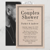 Papier Couples photo rustiques Budget Douche (Devant / Derrière)