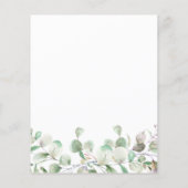 Papier Couples vertes Douche Budget Invitation (Dos)