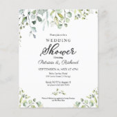 Papier Couples vertes Douche Budget Invitations (Devant)