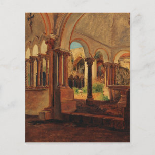 Papier Cour du monastère déserté