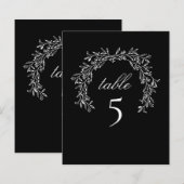 Papier Couronne botanique de luxe Black Table (Devant / Derrière)