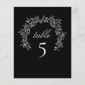 Papier Couronne botanique de luxe Black Table (Dos)