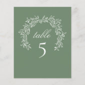 Papier Couronne botanique de luxe Sage Table (Dos)