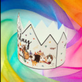 Papier Couronne d'anniversaire du cochon de Guinée