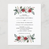 Papier Couronne de Noël | BUDGET Floral Vacances Mariage (Devant)