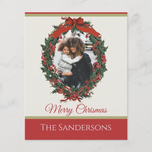 Papier Couronne de photo de vacances traditionnelle de No (Devant)