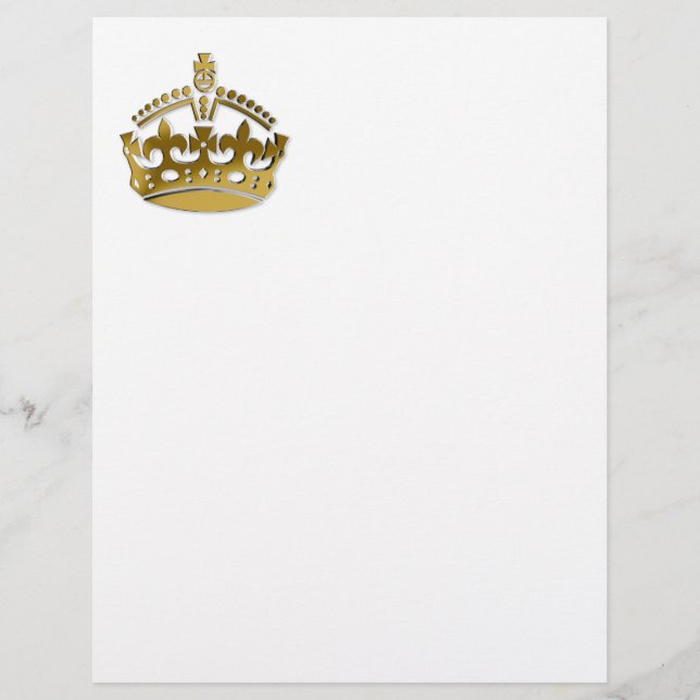 Papier Couronne dorée (Devant)