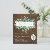 Papier Couronnement de mai Vous êtes invités Vierge Marie (Debout devant)