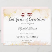 Papier Cours de maîtrise des compétences Achèvement Pink  (Devant / Derrière)