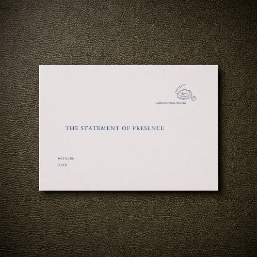 Papier Courthouse Minimalist Wedding Witness 