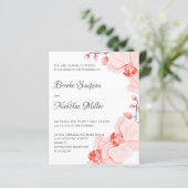 Papier COÛT BAS Orchidée corallienne Élégant Mariage bota (Debout devant)