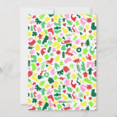 Papier coutume Carte photo de Noël Abstraite moder (Dos)