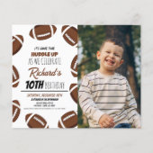 Papier Coutume moderne Football Budget Photo Anniversaire (Devant)