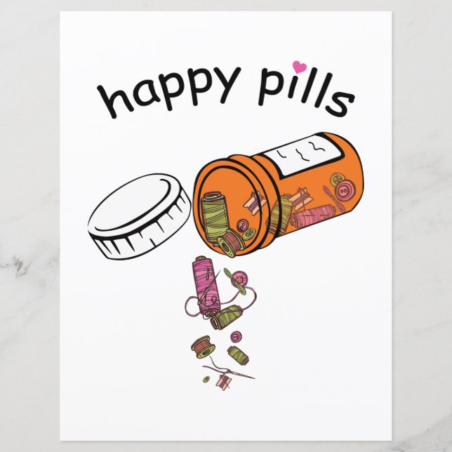 Papier Couture | Joyeuses pilules coudre (Devant)