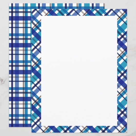Papier Couverture à carreaux de couleurs de Noël (Devant / Derrière)