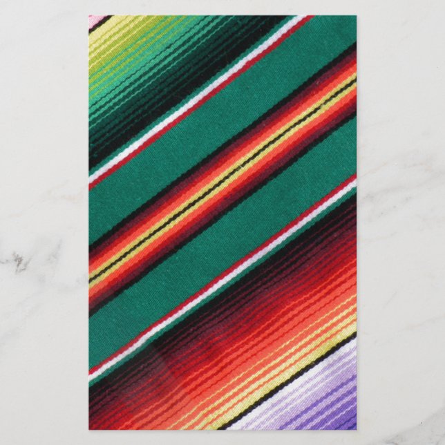 Papier Couverture mexicaine Bande colorée Sud-Ouest (Devant)