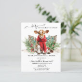 Papier Cow Christmas Winter Baby Shower Budget (Debout devant)