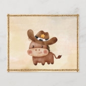 Papier Cowboy anniversaire premier rodéo photo (Dos)