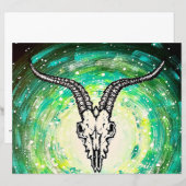 Papier crâne de goth cosmique (Devant / Derrière)