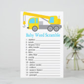 Papier Crane Truck Bébé mot scramble jeu (Debout devant)