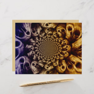 Papier Crânes éffrayants violet noir Abstrait Pop Art