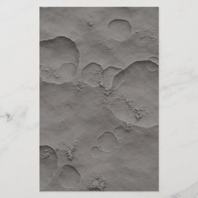 Papier Cratères Lune, Surface Lunaire (Devant)