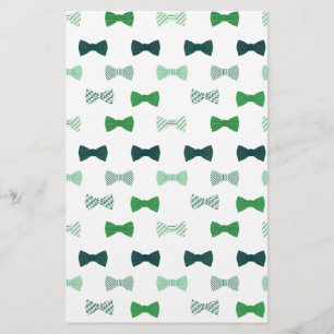 Papier Cravate moderne Green Bow corps motif