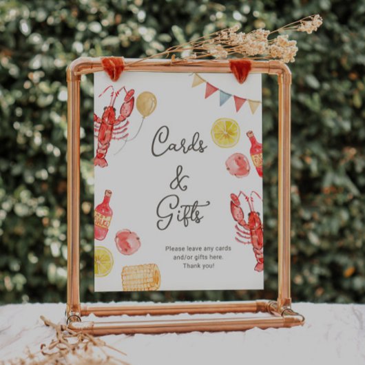 Papier Crawfish Party Cards & Gifts Sign