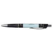 Papier crayon bleu pastel Monogramme Nom (Bas)