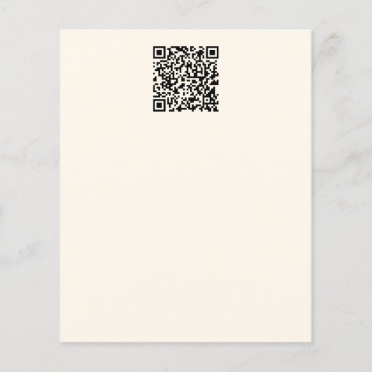 Papier Créer instantanément un code QR | Modifiable blanc (Devant)