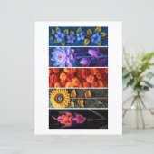 Papier Créez vos propres 5 Signets floraux uniques (Debout devant)