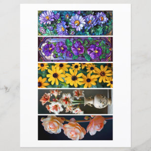 Papier Créez vos propres marque-pages de fleurs de jardin