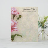 Papier Créez vos propres roses rose (Debout devant)