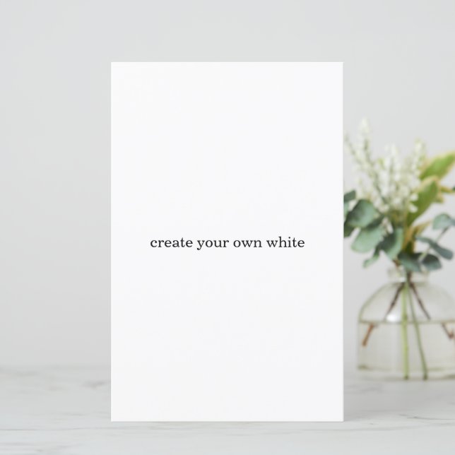 Papier créez votre propre blanc  (Debout devant)