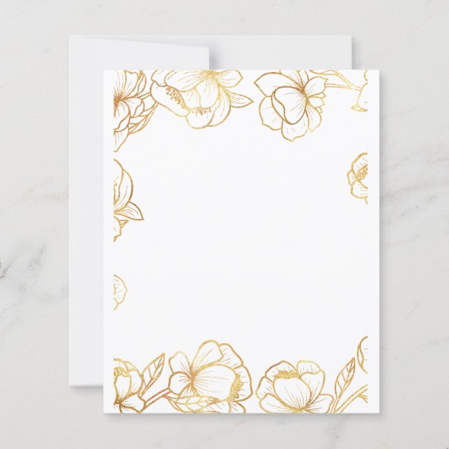 Papier Créez Votre Propre Élégant Blanc (Dos)