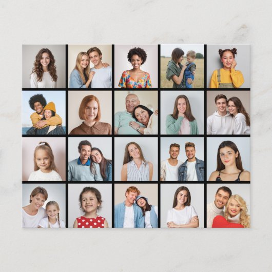 Papier Créez votre propre feuille/carte de collage photo  (Devant)