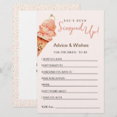 Papier Crème de glace douche nuptiale Conseils & Wis cart (Devant / Derrière)